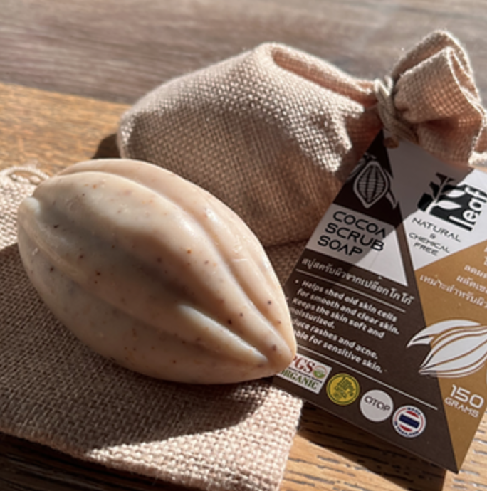 Leaf Cocoa Body Scrub Soap